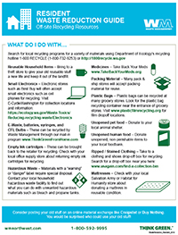 Waste Reduction Tips - Residents