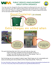 Additional Charges for Extra Organics - Click here to download