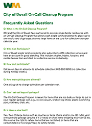 Click here to download - Annual Cleanup FAQs