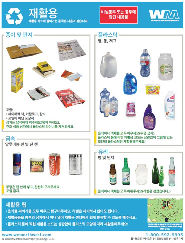 Recycling Guidelines - Korean