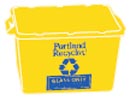 Photo - Yellow glass recycling bin