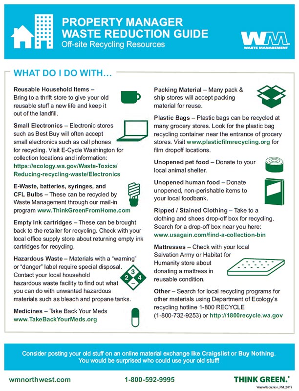 Redmond Multifamily Waste Reduction Guidelines