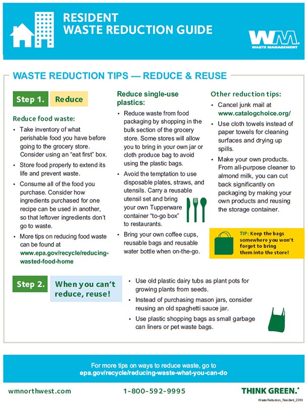 Redmond Multifamily Waste Reduction Guidelines