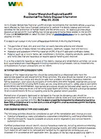Fire Debris Disposal - Click here Fire Debris Disposal - Click here